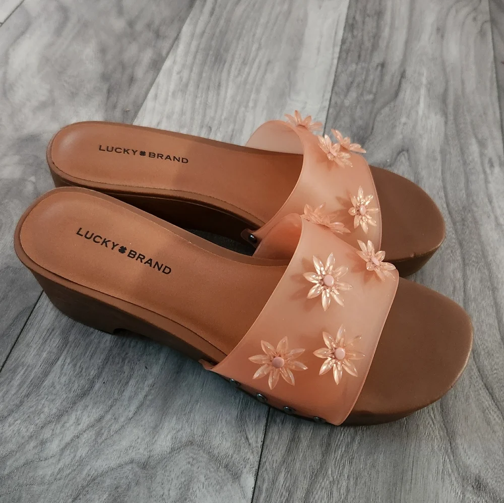 Lucky Brand Fallyn Platform Sandals size 8M